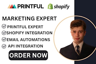 setup printful email marketing automation for your shopify store