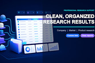 do web research, data collection and internet research
