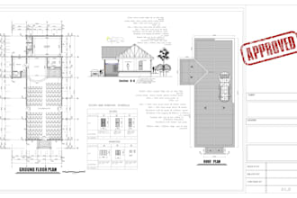 draw house permit plans, adu, patio, garage, shed, blueprint for city permit