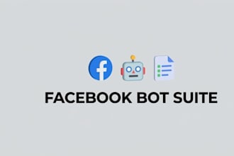 build facebook marketplace listing bot, auto posting bot,request bot,crawler bot