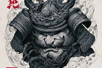 design a professional japanese tattoo design