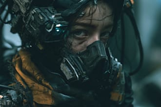 design unique alien, cyberpunk, and sci fi characters