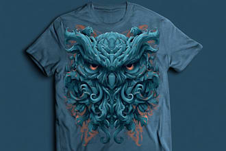 fix and enhance ai art for t shirt print on demand pod design