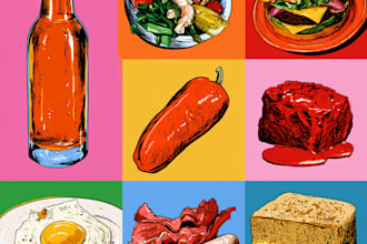 food pop art of your food pop art