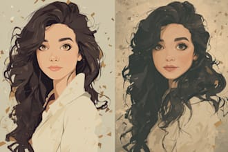 draw bighead cartoon avatar of your photo