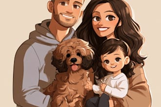 do a cartoon portrait of you, perfect gift