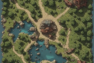 create custom dnd battle maps, rpg maps, fantasy maps
