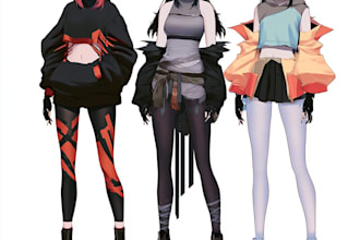 do anime character sheet for you