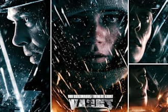 design professional movie poster, film poster, game poster