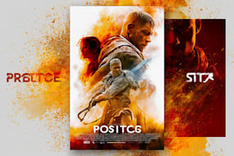create a professional horror movie poster design