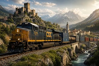 create aaa quality 3d train, tram and locomotive models for trainz and games