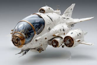 design unique sci fi spaceships and futuristic spacecraft