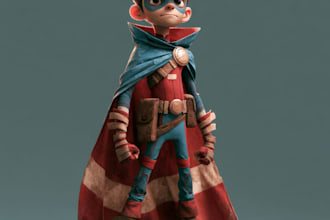 superhero character for comics