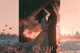 make romantic book cover design art