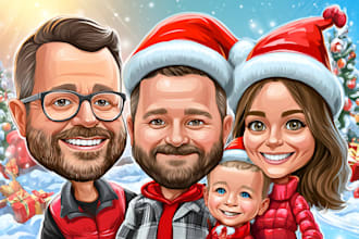 draw hilarious cartoon caricature illustration