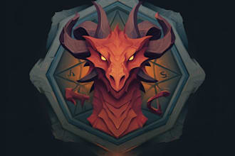 design a fantasy logo designer anime, fantasy