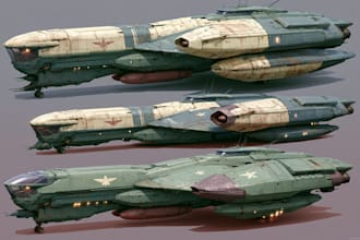 do sci fi spaceship design