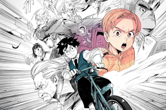 comic book illustration graphic novel cover art cartoon