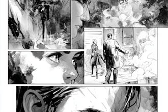 draw comic pages of any story