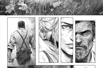 make comic, webcomic, webtoon in manga style