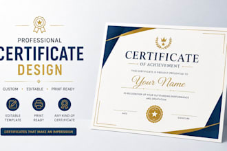 design custom certificate award certificate diploma certificate gift certificate