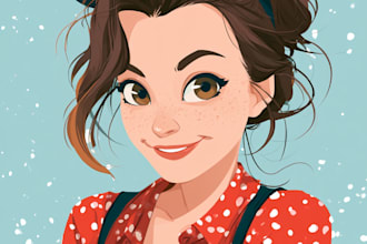 make a disney cartoon illustration