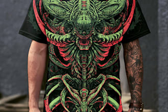 alien t shirt design horror t shirt design fantasy t shirt