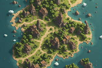 create your fantasy or concept world with a minimal map