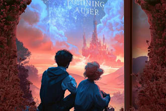 design magical romantic fantasy book covers