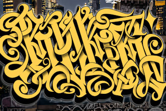 create custom graffiti lettering in my unique style