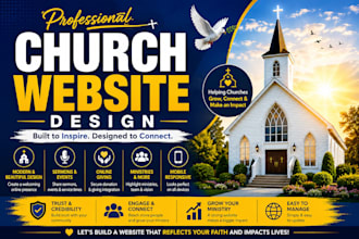 church website design, ministry website, christian website, religious website
