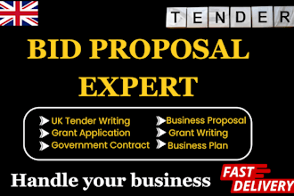 prepare uk tender bid proposal rfp rfq healthcare cleaning construction tender