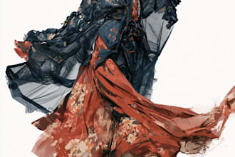 design a fashion illustration