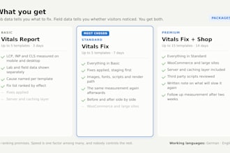 fix your core web vitals with measured before and after results