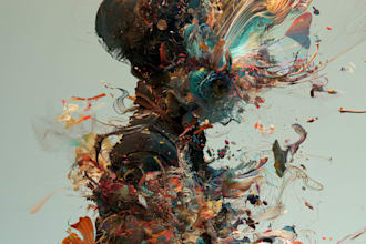 abstract painting art or color abstract art
