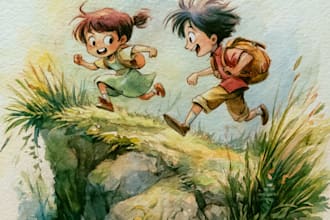 do children picture book illustration children book design
