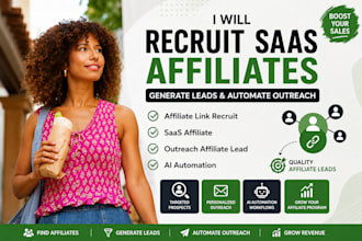 recruit saas affiliates, generate affiliate leads