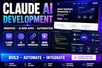 claude ai developer website design ai web apps demo video creation ai automation