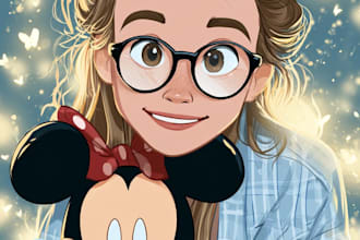 do disney cartoon illustration for you