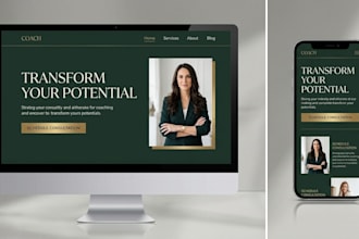 design a landing page for coaches speakers and consultants