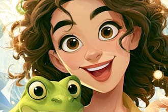 draw disney cartoon illustration
