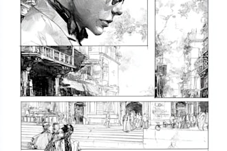 draw comic page, graphic novel comic illustration comic