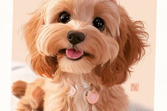 pet portrait into cute disney style