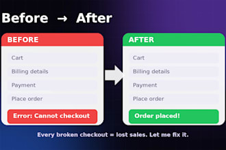 fix woocommerce cart, checkout and payment errors