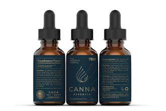 do product label design, peptide vial label and cbd label