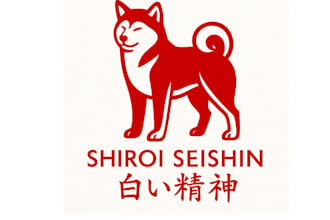 design japanese dog unique style mascot logo