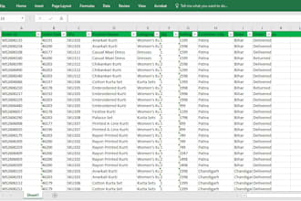 do PDF to excel conversion data cleaning