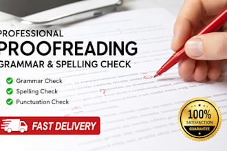 do professional proofreading and text correction