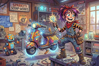 o cartoon custom design for brand or merchandise