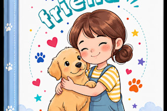 design playful illustrated childrens book covers for KDP